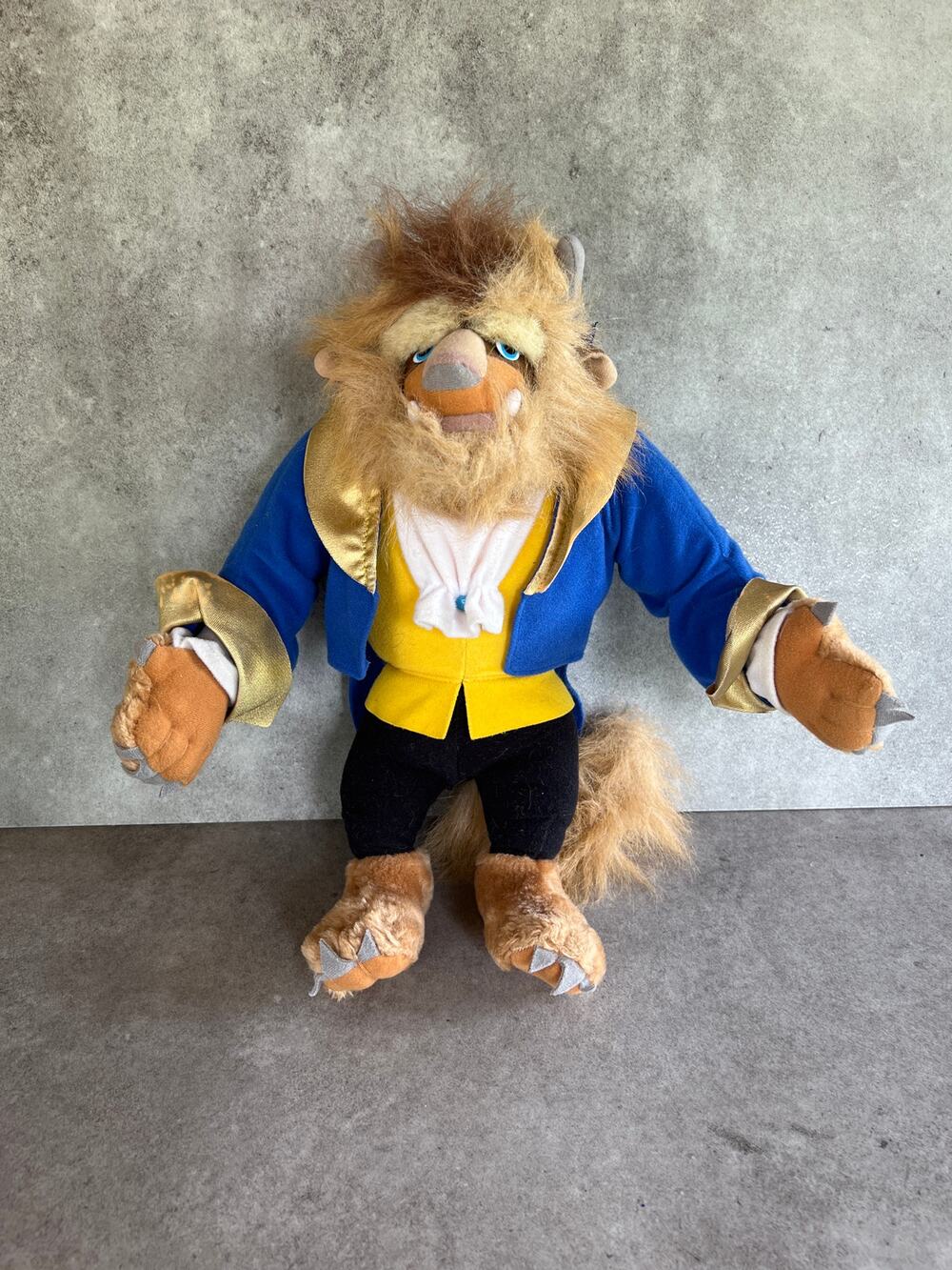 Disney Beauty and the Beast Beast plush toy Mattel vintage 1992 stuffed animal